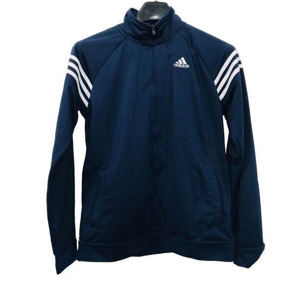 Adidas sweat top dark blue size XL.18/20    S134 - Picture 1 of 6